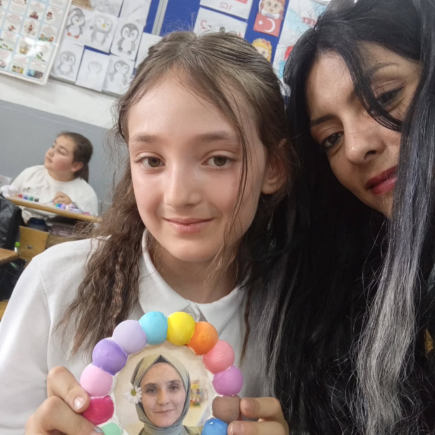 Okul Boyama Etkinliği Fotoğraf Çerçevesi