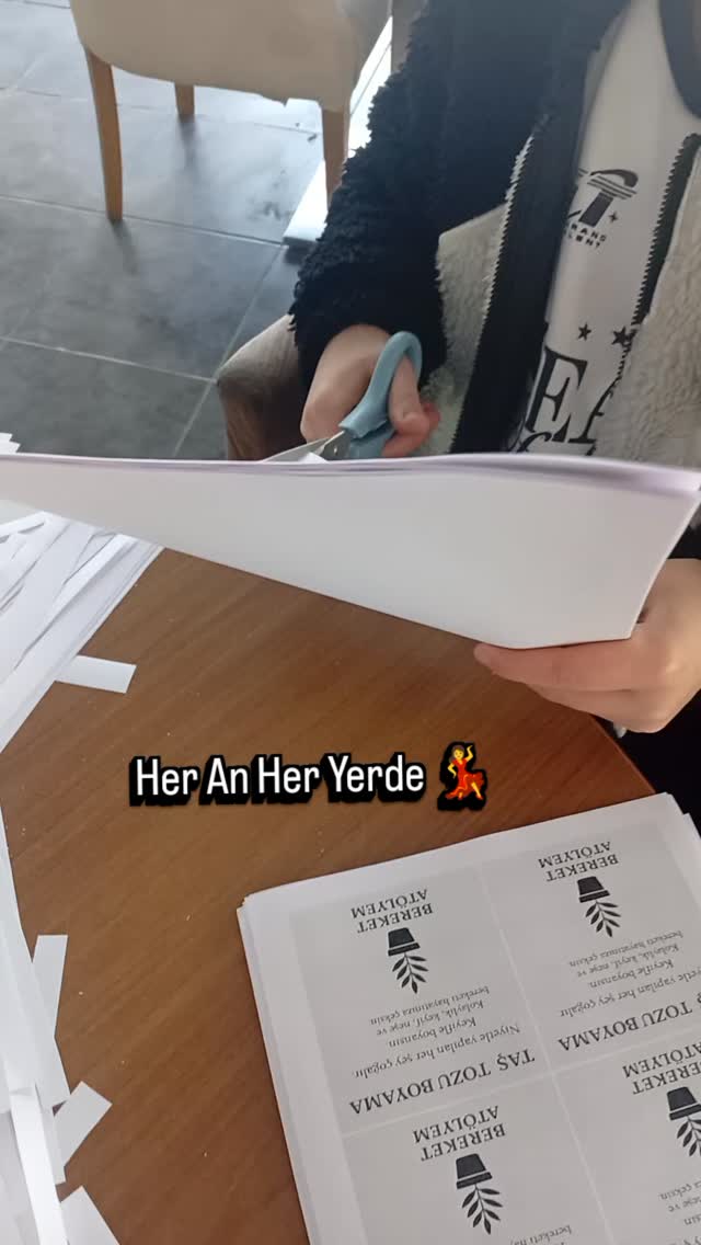 Taş Tozu Boyama Kiti Etiket Hazırlığı