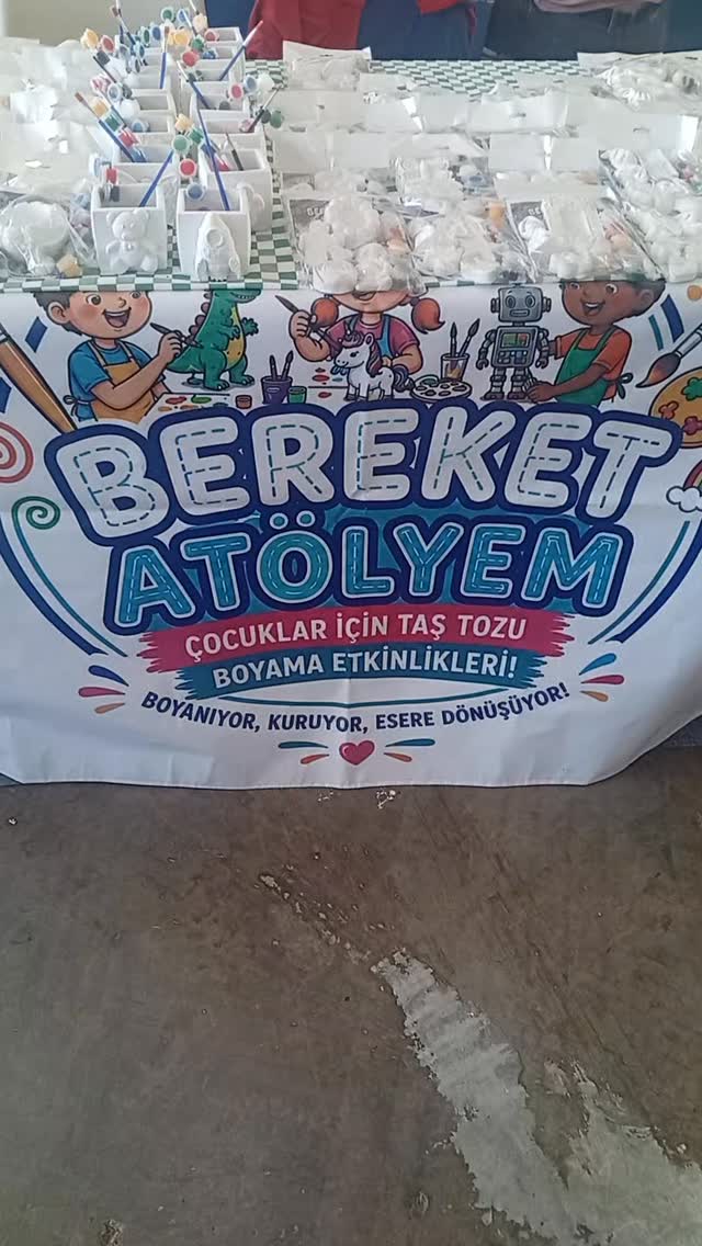Çocuklar İçin Taş Tozu Boyama Etkinliği